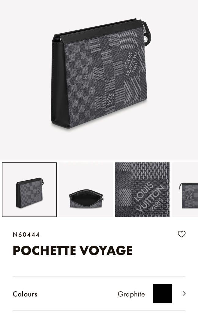 Shop Louis Vuitton DAMIER GRAPHITE Pochette voyage (N60444) by Leeway