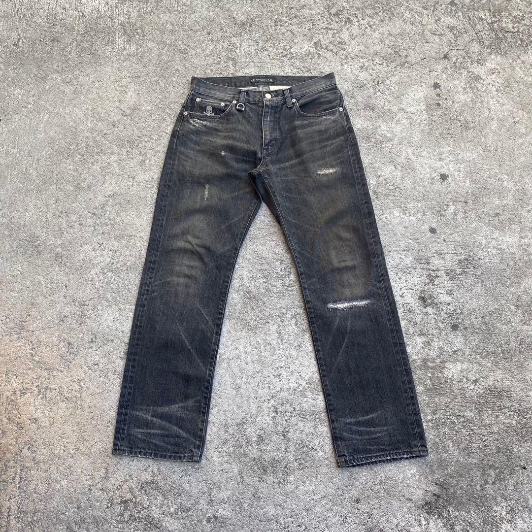 Mastermind Japan - Uniform Experiment - Tattered Selvedge Jeans, Men's ...