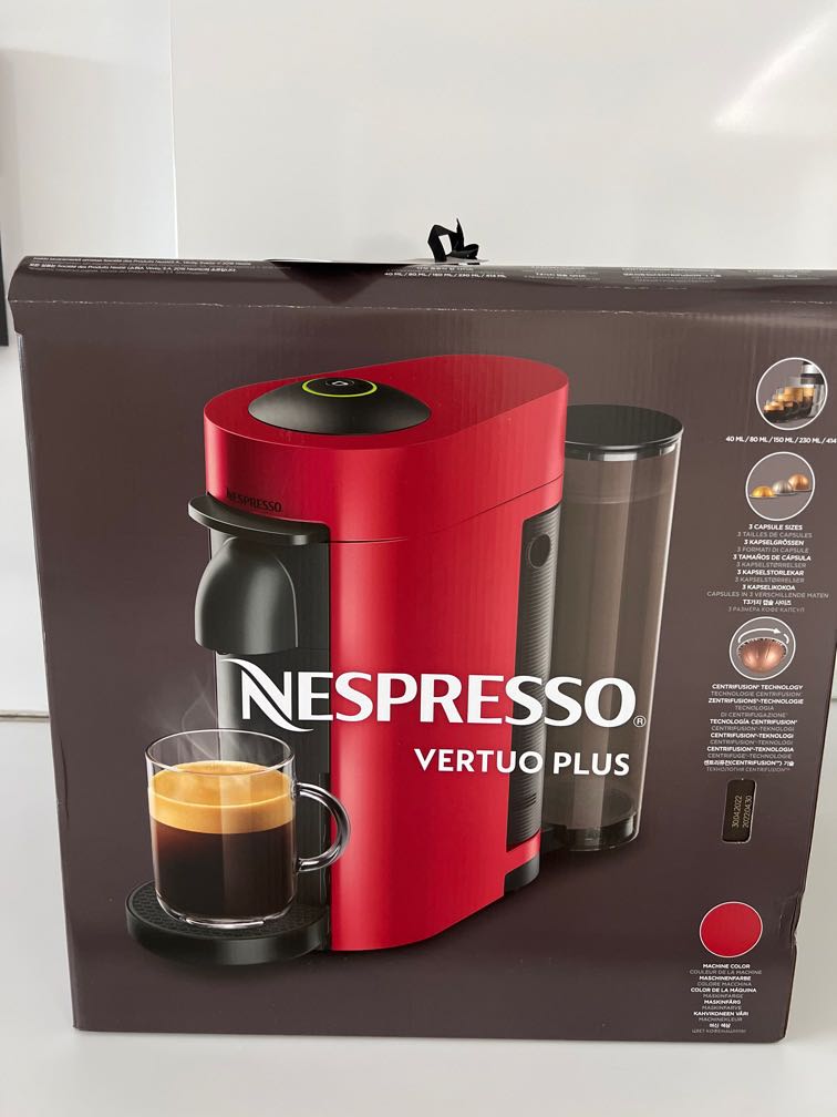 Nespresso Vertuo Plus Coffee Maker, TV 