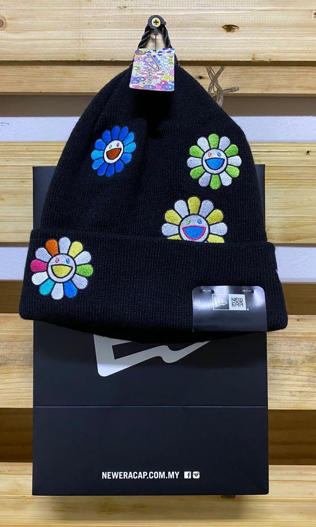 New Era x Takashi Murakami Flower Allover Basic Cuff Knit Beanie