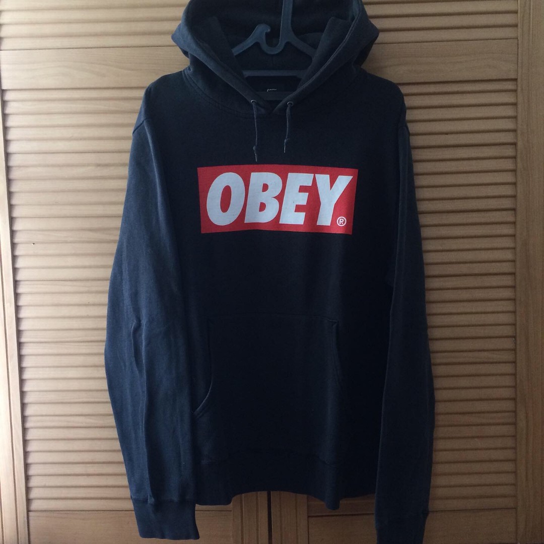 Obey logo box hoodie