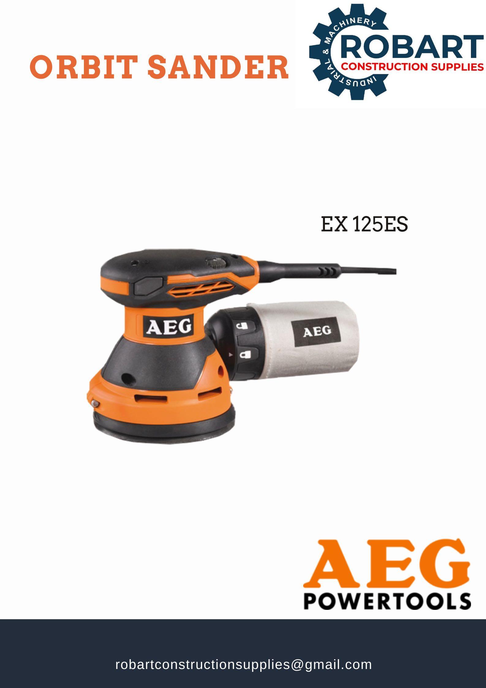 Orbit Sander (Category: Construction Tools & Equipment) located in Manila. Submitted by tina.sales (Listing ID 1146175496, Image 1). Description: BRAND : AEG POWERTOOLS MODEL : EX 125ES NOTE: The price depends on the model 𝑹𝑶𝑩𝑨𝑹𝑻 𝑪𝑶𝑵𝑺𝑻𝑹𝑼𝑪𝑻𝑰𝑶𝑵 𝑺𝑼𝑷𝑷𝑳𝑰𝑬𝑺 SEND US MESSAGE FOR INQUIRIES ‼️‼️ 🔵100% Trusted Supplier 🔵Competitive Price 🔵𝑾𝒆 𝒂𝒓𝒆 𝑫𝑻𝑰 𝑹𝒆𝒈𝒊𝒔𝒕𝒆𝒓𝒆𝒅 & 𝑩𝑰𝑹 𝐀𝐂𝐂𝐑𝐄𝐃𝐈𝐓𝐄𝐃 Products: ▫️Machinery