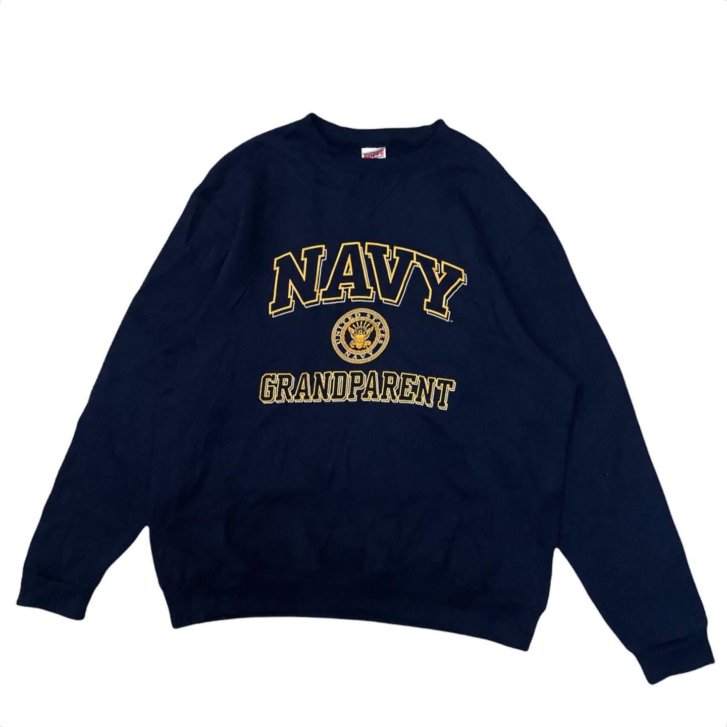 Oversized Vintage US Navy Sweatshirt Men s Fashion Tops Sets