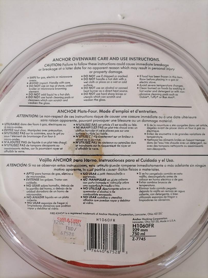 Pie plate (oven and microwave safe) (Category: Dinnerware & Cutlery) located in Del Monte. Submitted by alytn (Listing ID 1146214727, Image 2). Description: 9 inch diameter pie plate Heavy, oven-proof and microwave-proof. Perfect for baking! Made in US Brand new but needs cleaning. Never used. Nakatambak lang..