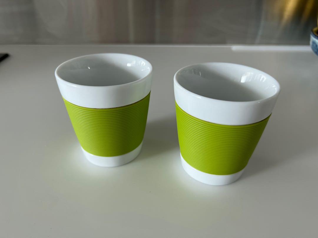 Porcelain Cup Set - Bodum Canteen (Double Wall Coffee Cup Mug Furniture & Home Living, Kitchenware & Tableware, Coffee & Tea Tableware on Carousell