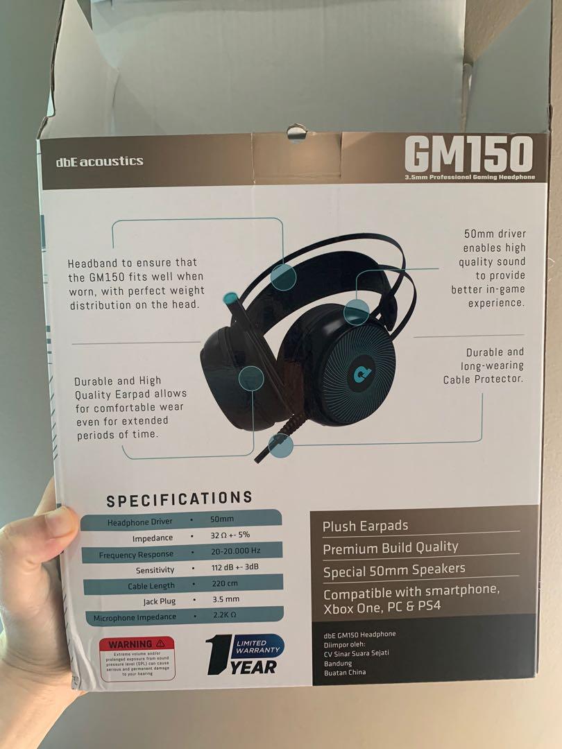 Dbe gm150 3.5 hotsell mm professional gaming headphone