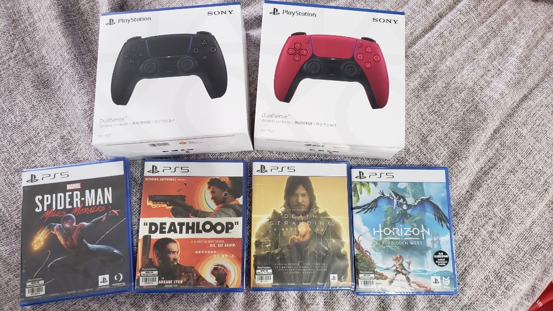 PS5 Dualsense, Spiderman, Deathloop, Horizon, Death Stranding, Video