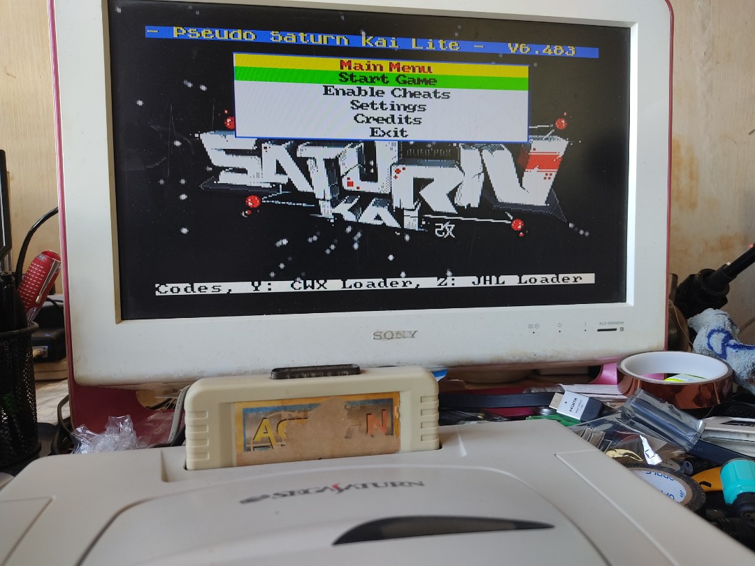 Sega Saturn All in One Cartridge With Pseudo Saturn Kai 4 in 1 (V6.483)