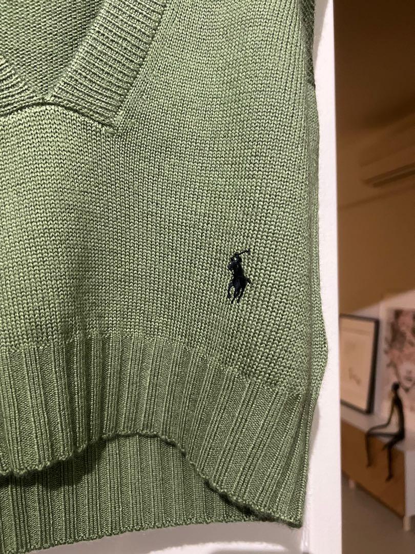 Ralph Lauren Oversized Sweater Vest Women s Fashion Tops