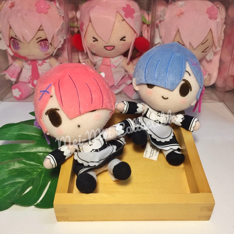 Rem and Ram Plush Charm Ichiban Kuji, Hobbies & Toys, Toys & Games on