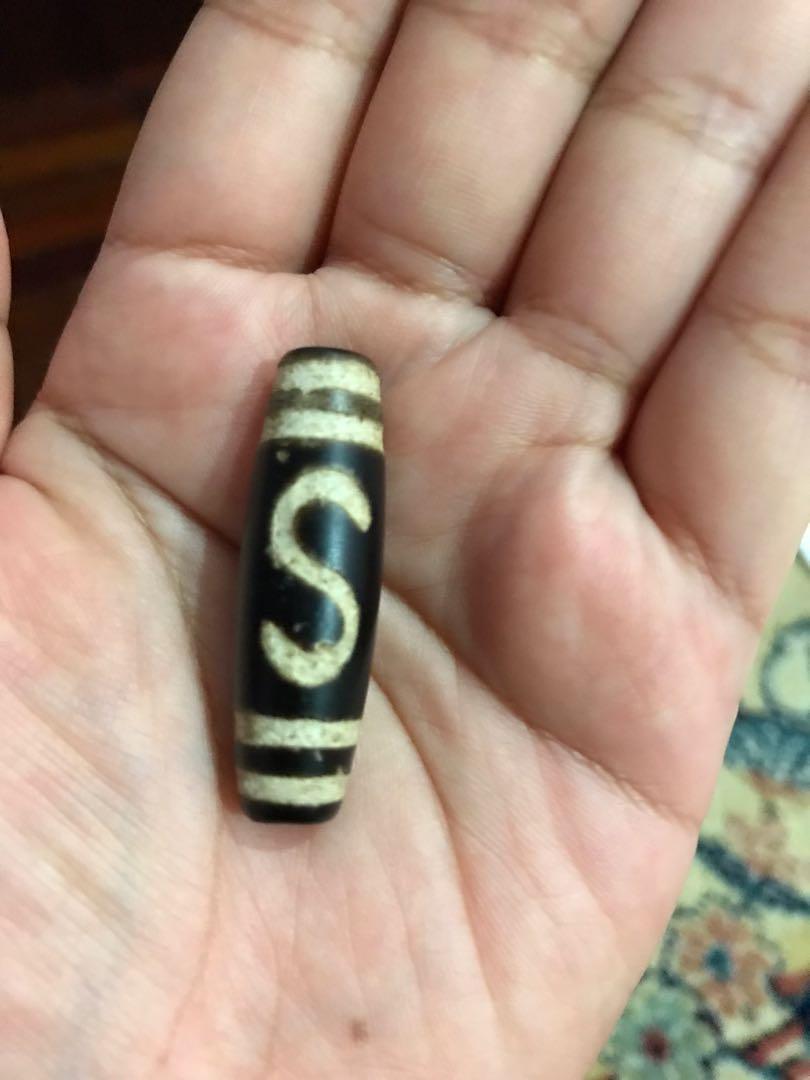 S hook DZI bead, Women's Fashion, Jewelry & Organisers, Anklets on