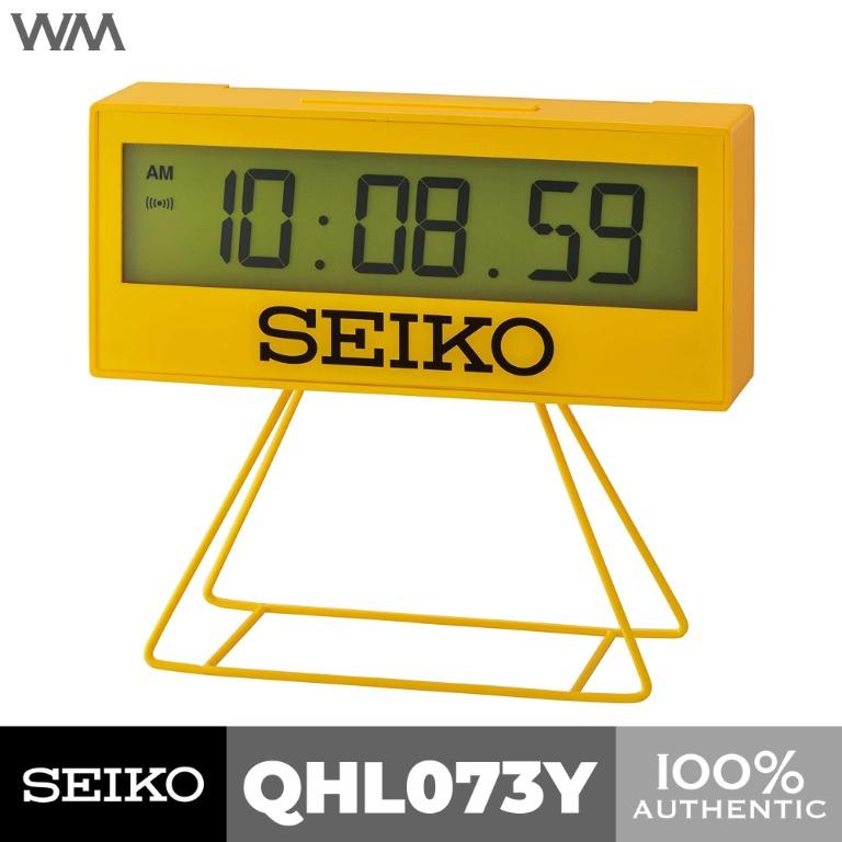 Seiko Digital Desk Clock QHL073Y NEW 