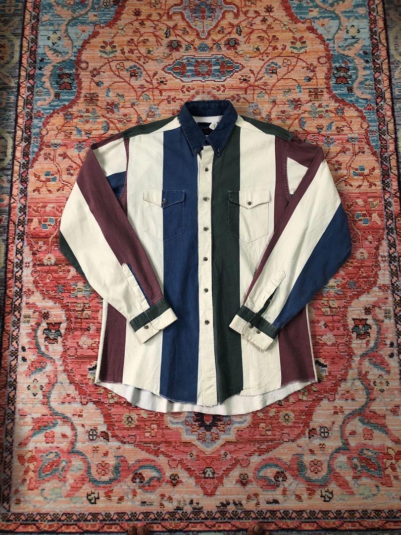 VINTAGE WRANGLER AZTEC SHIRT, Men's Fashion, Tops & Sets, Tshirts