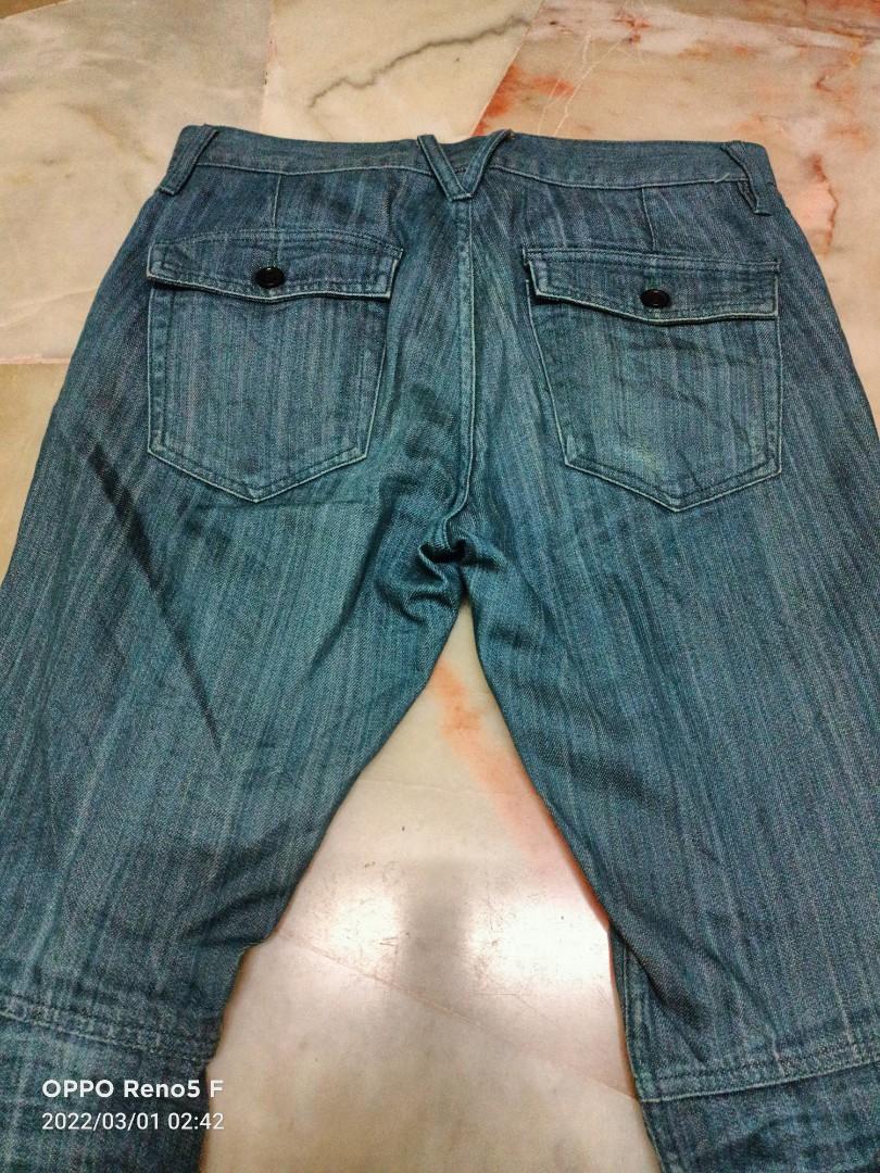 Seluar jeans brand punk black custom 