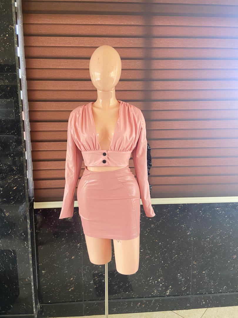 Shein coord black pink, Women's Fashion 