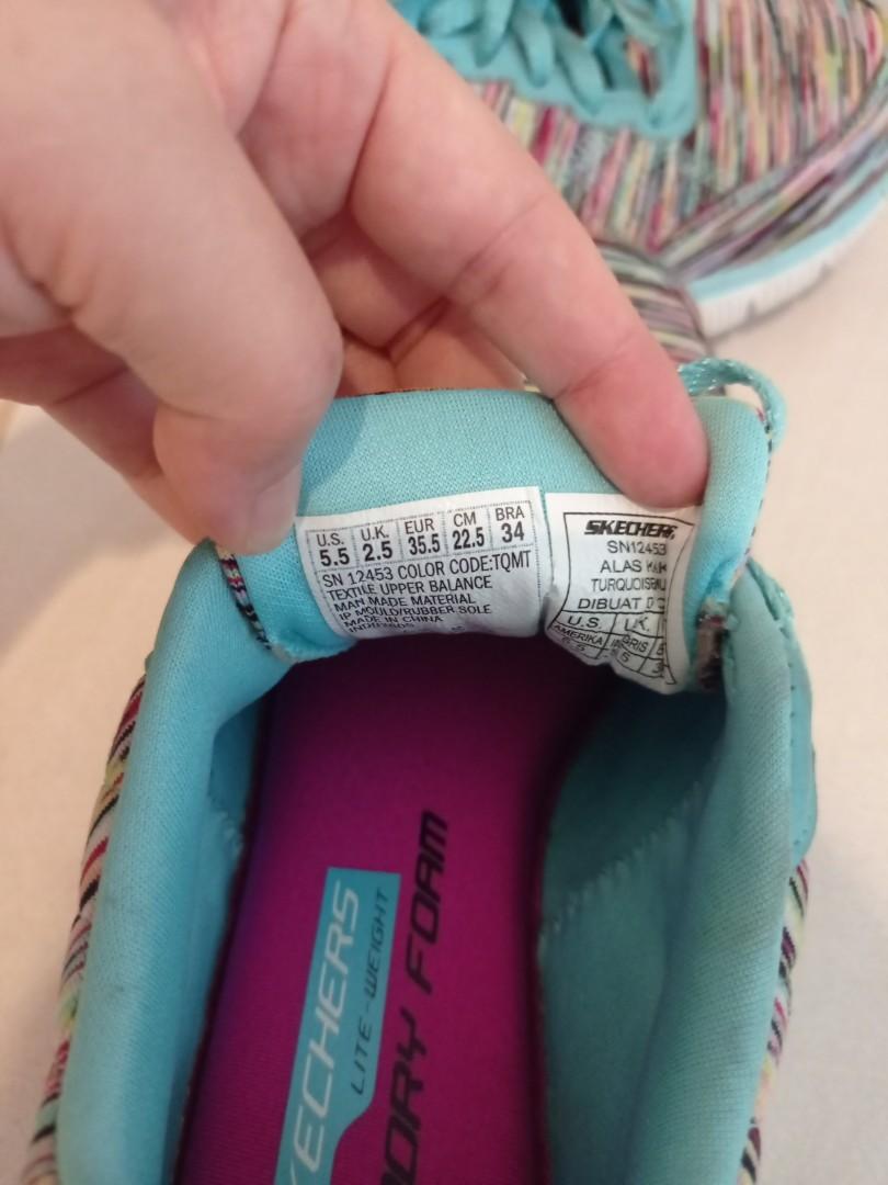 skechers memory foam 35