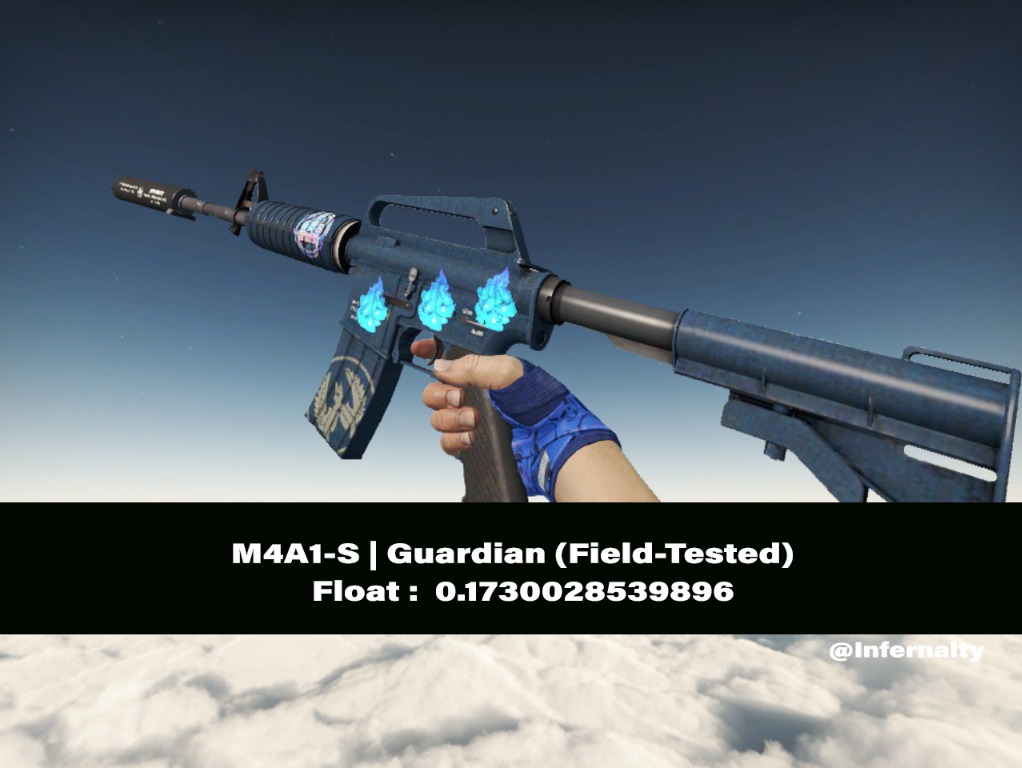 (STICKERS WORTH 60) M4A1S Guardian FT CSGO SKINS KNIVES, Video Gaming