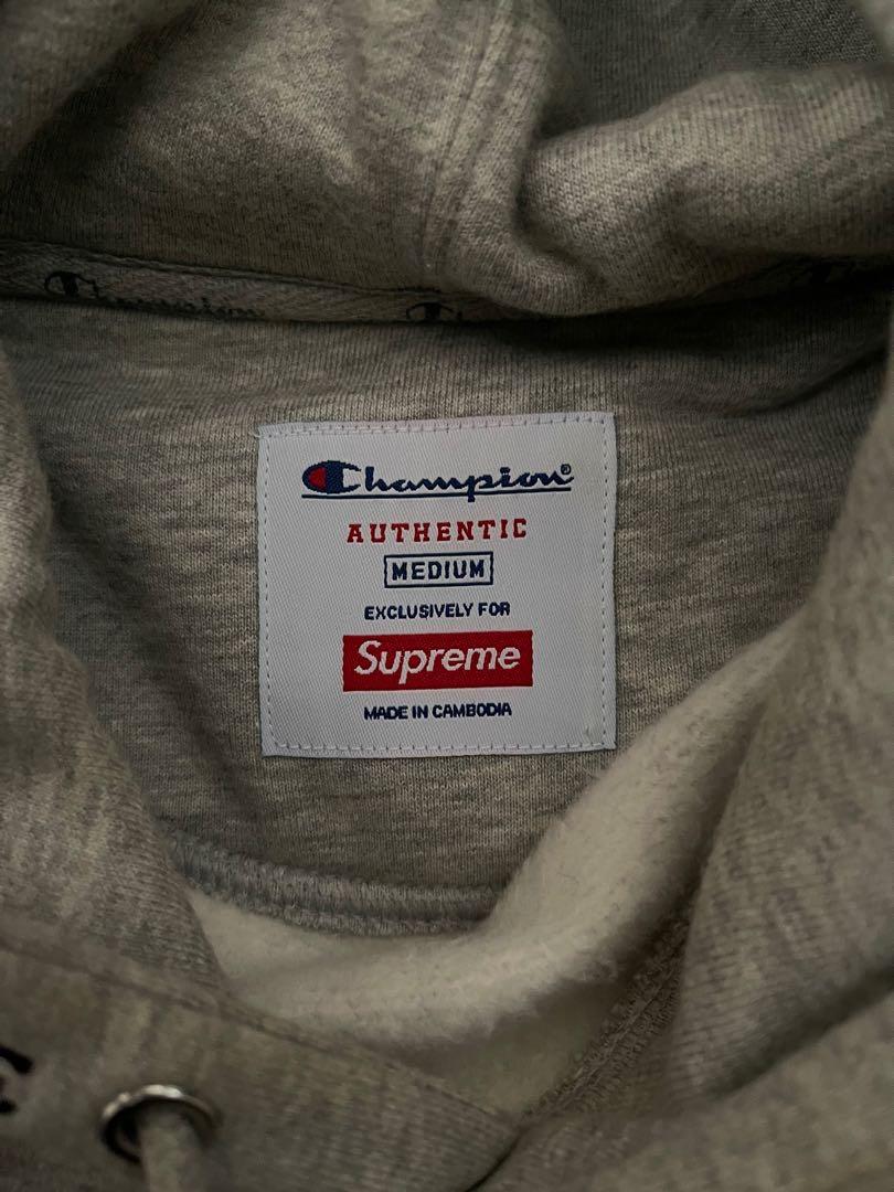 Supreme champion deals hoodie sizing