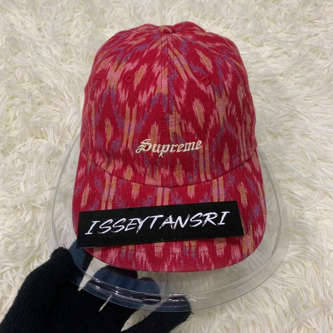 Supreme Ikat 6-Panel Cap, Men's Fashion 