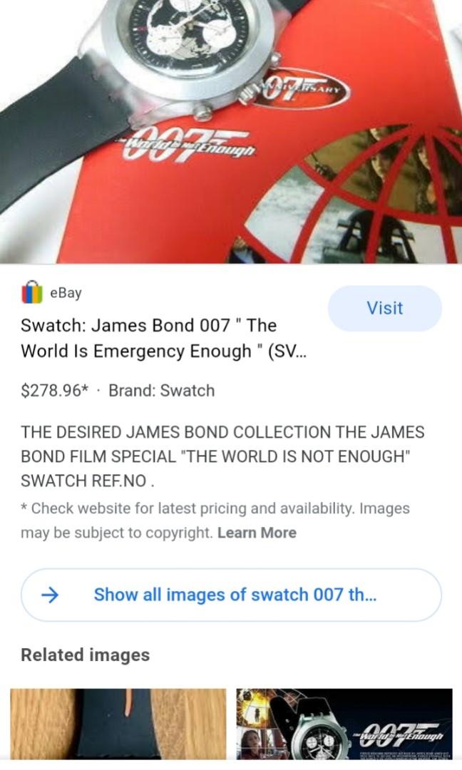 Swatch 007 the 2025 world is not enough