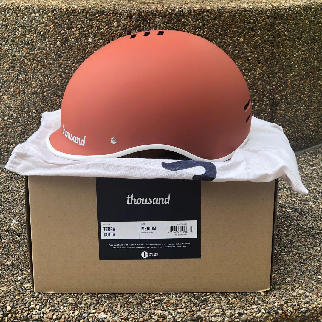 SOLD- Thousand Bicycle Helmet Size M Tera Cotta, Sports Equipment