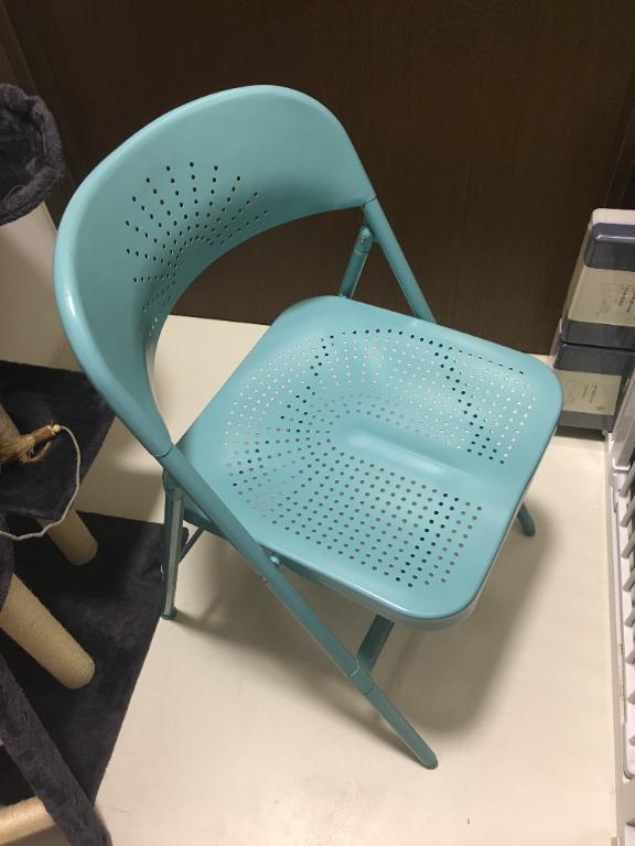 Tiffany Blue IKEA Chair, Furniture & Home Living, Furniture, Chairs on