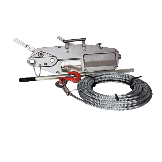 Tirfor Hanging Manual Hand Winch 20Meters Wire Rope 1.5Tons, Commercial