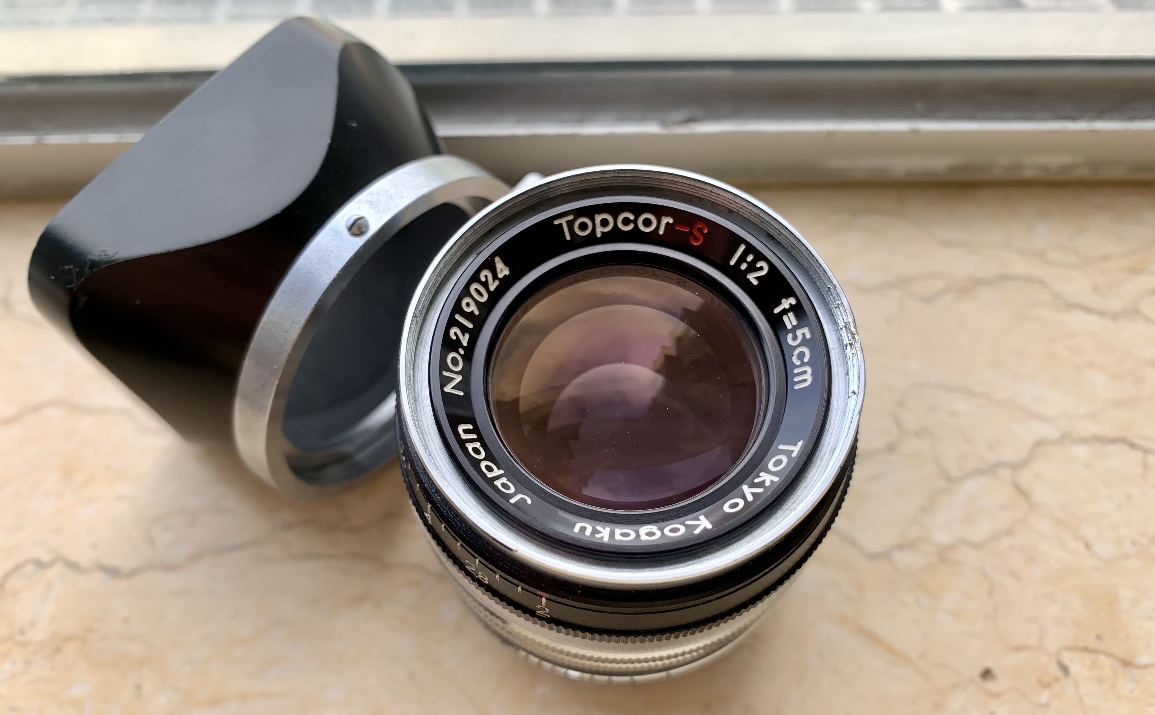 Tokyo Kogaku Topcor S 5cm 50mm F2 Leica L39, 攝影器材, 鏡頭及