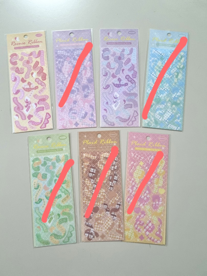 Toploader Deco Ribbon Toploader ribbons deco/polco stickers, Hobbies & Toys, Stationery ...
