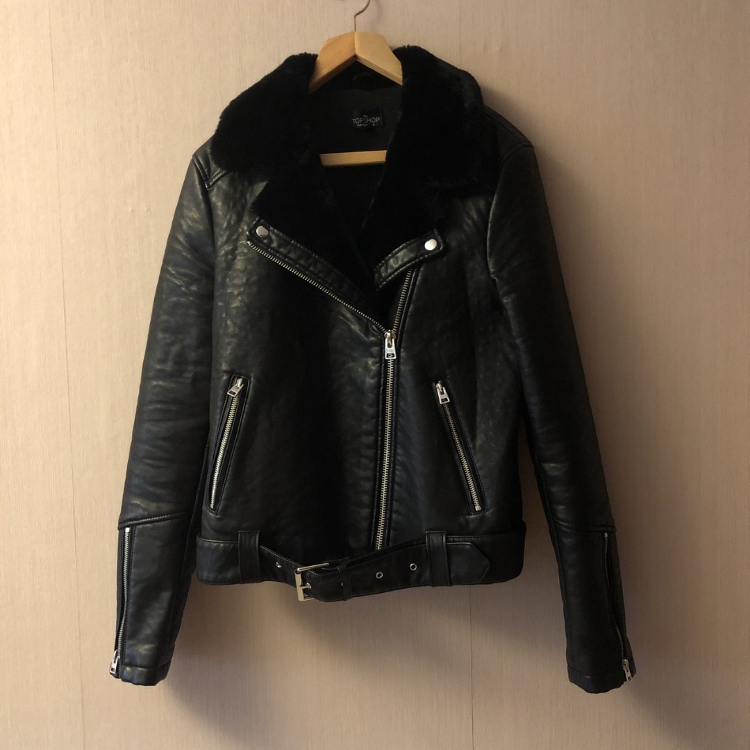 leather jacket, Women's Fashion, Coats, Jackets and Outerwear