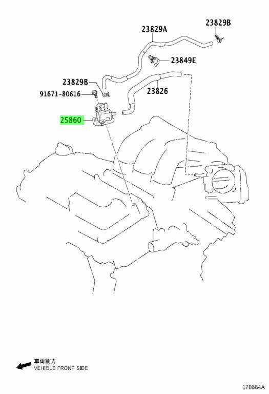 TOYOTA Alphard Vellfire Camry Mark X 碳罐 電磁閥 活性炭 Engine Fuel system ...