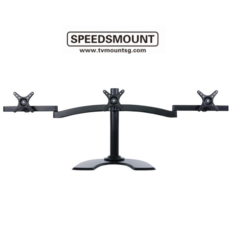 Triple Monitor Stand 3 Monitor Stand Fits 19 20 21 22 23 24 27Inch