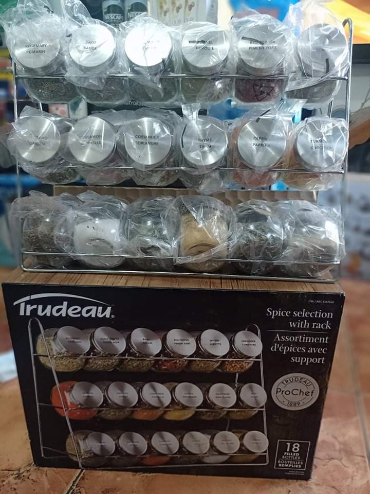 Treadeu Spice Rack ️TRUDEAU SPICE SELECTION WITH RACK FROM CANADA , Furniture & Home ...
