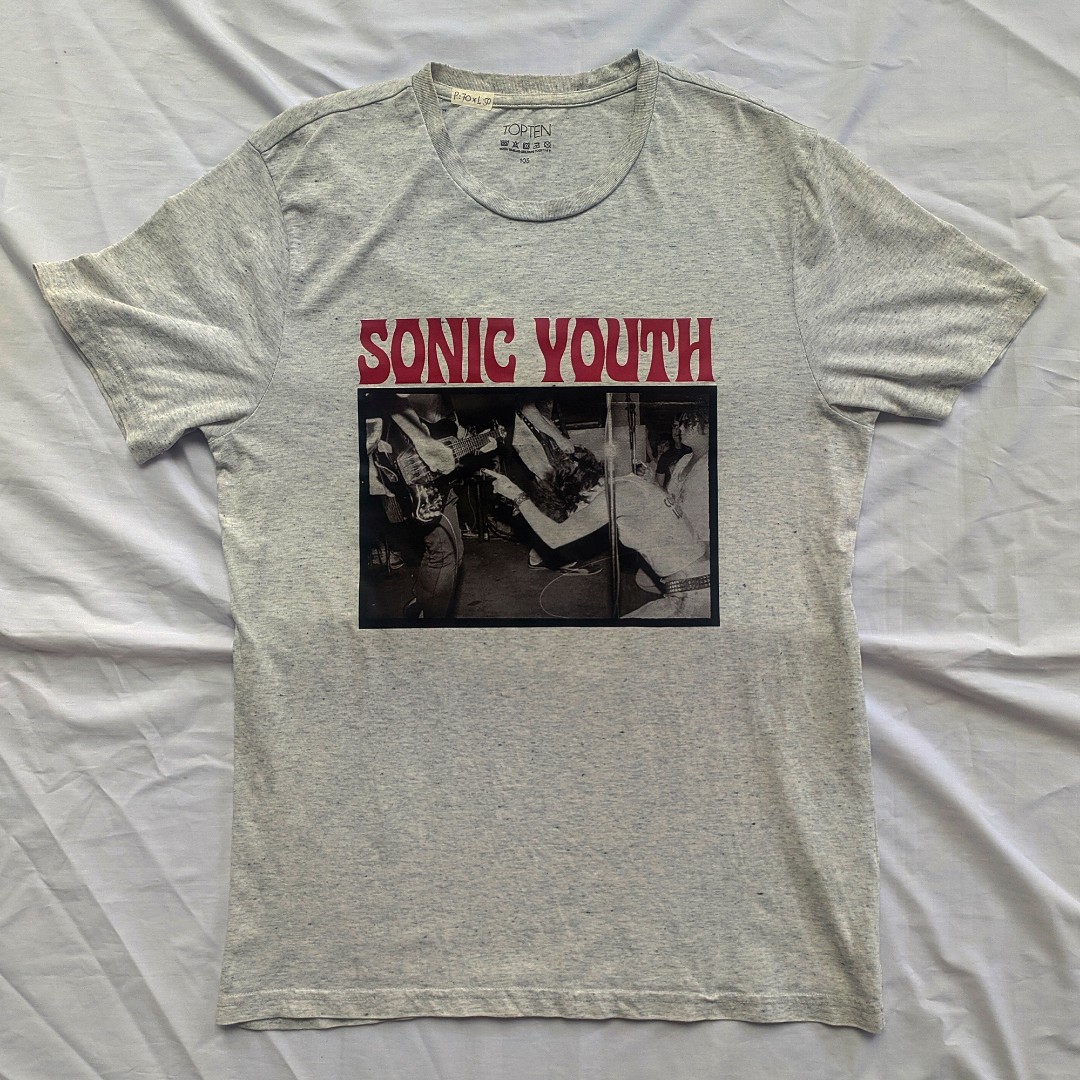 Tshirt Kaos Band Sonic Youth Misty Grey 