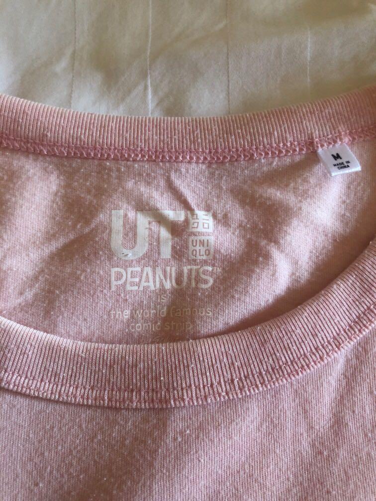 Uniqlo Pink Peanuts Snoopy Tshirt (Category: Shirts) located in Muntinlupa City. Submitted by g3yser (Listing ID 1146210845, Image 3). Description: size M on tag! great condition :) .