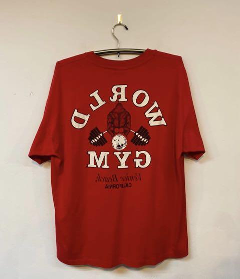 Vintage world gym shirts online