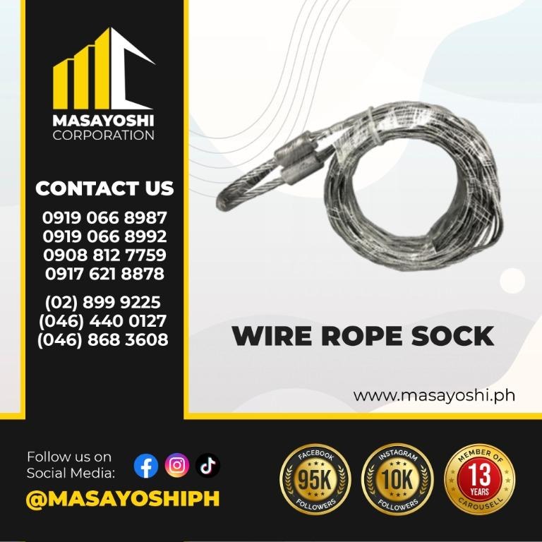 Wire Rope Sock | Wire Pulling Socks | Pulling Grip Socks | Cable Lying ...
