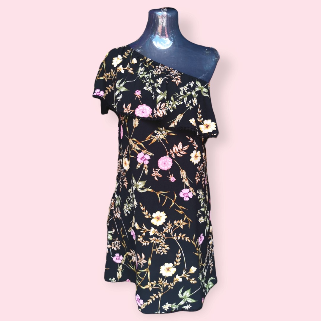 Xhilaration black floral dress cheap