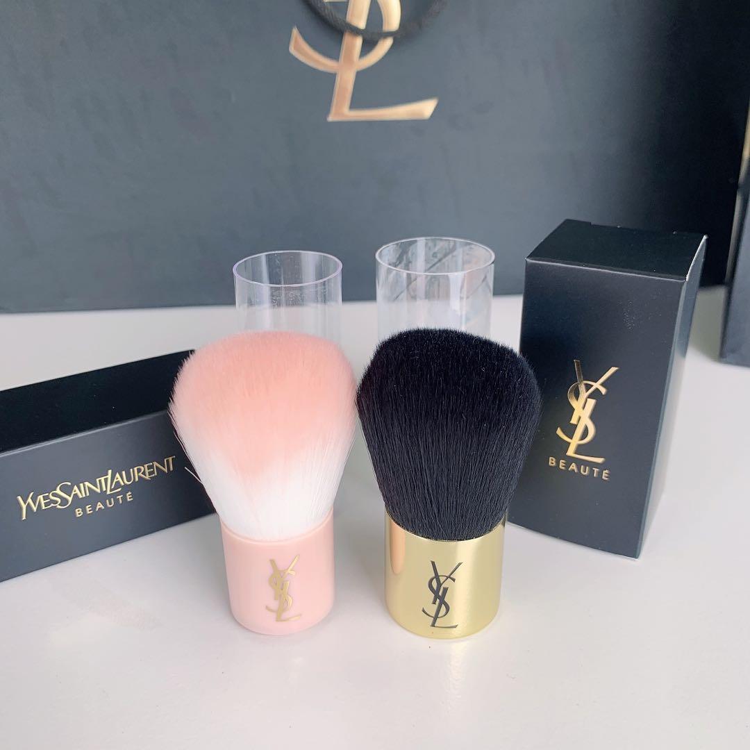 YSL Kabuki Brush gold and nude, Beauty & Personal Care, Face, Makeup on