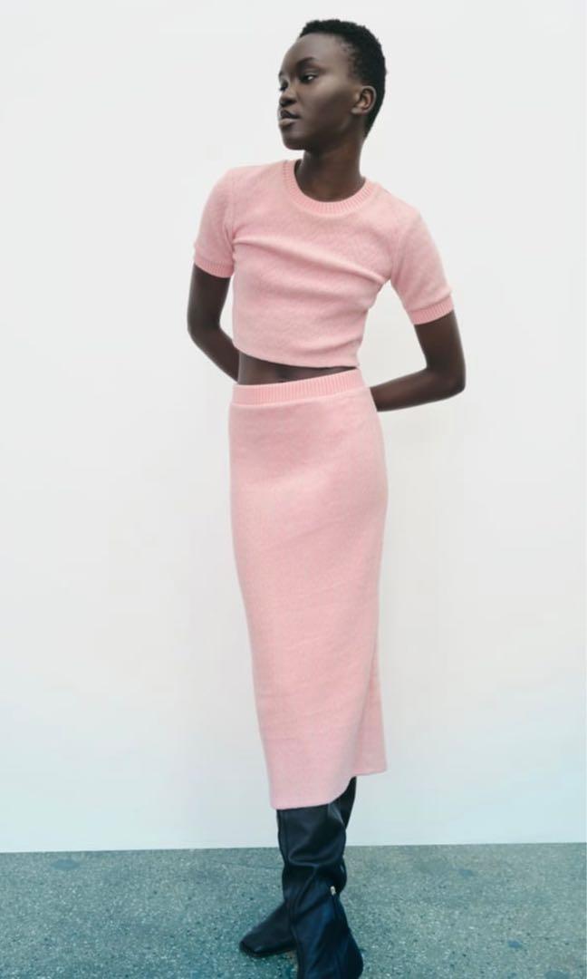 Zara CableKnit Crop Top, Women's Fashion, Tops, Others Tops on Carousell