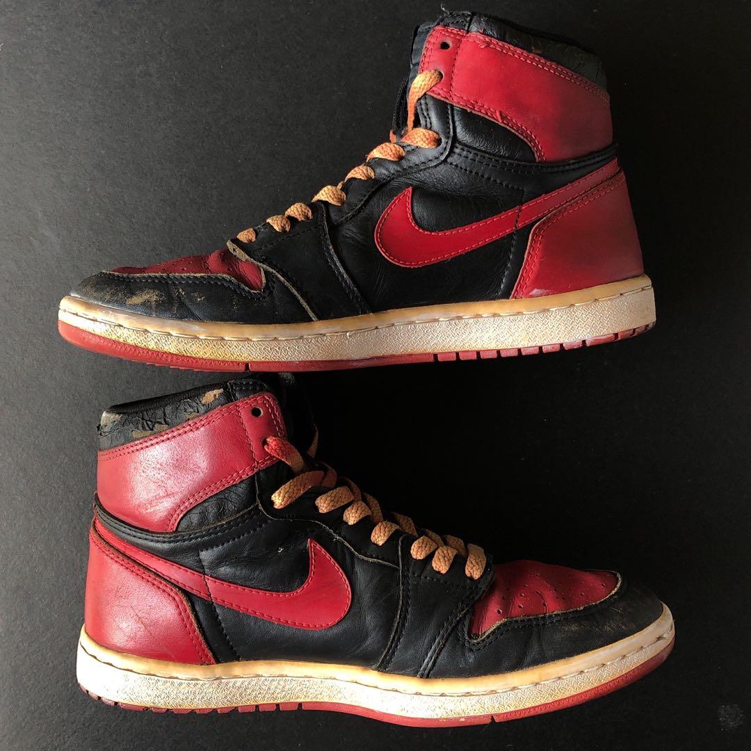 1985 red and black air jordans