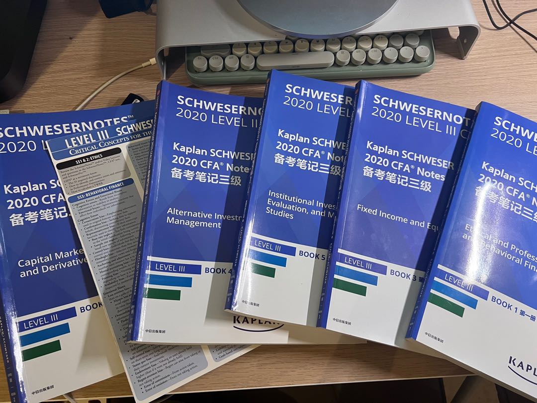 2020 edition CFA Level 3 Kaplan Schweser notes, Hobbies & Toys, Books ...