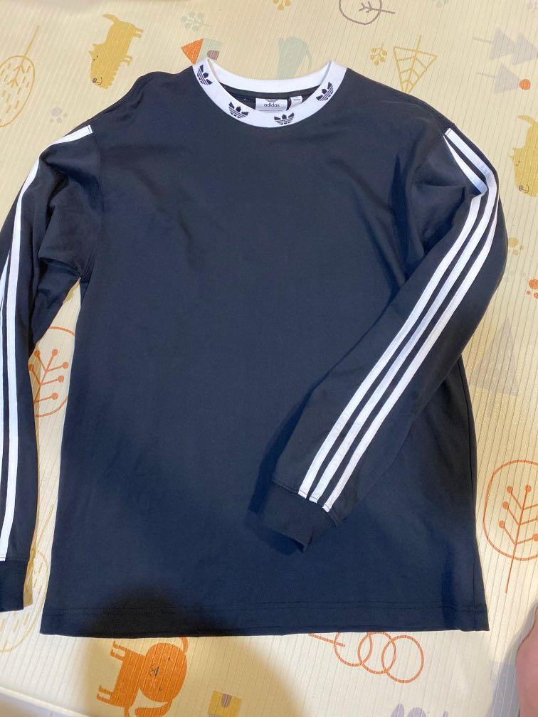 Adidas trefoil round neck design LS T shirt