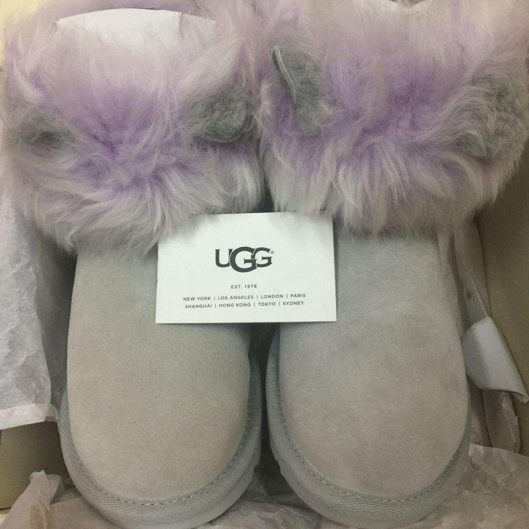 Angelababy UGG Boots Maizey Classic Mini Purple Unicorn