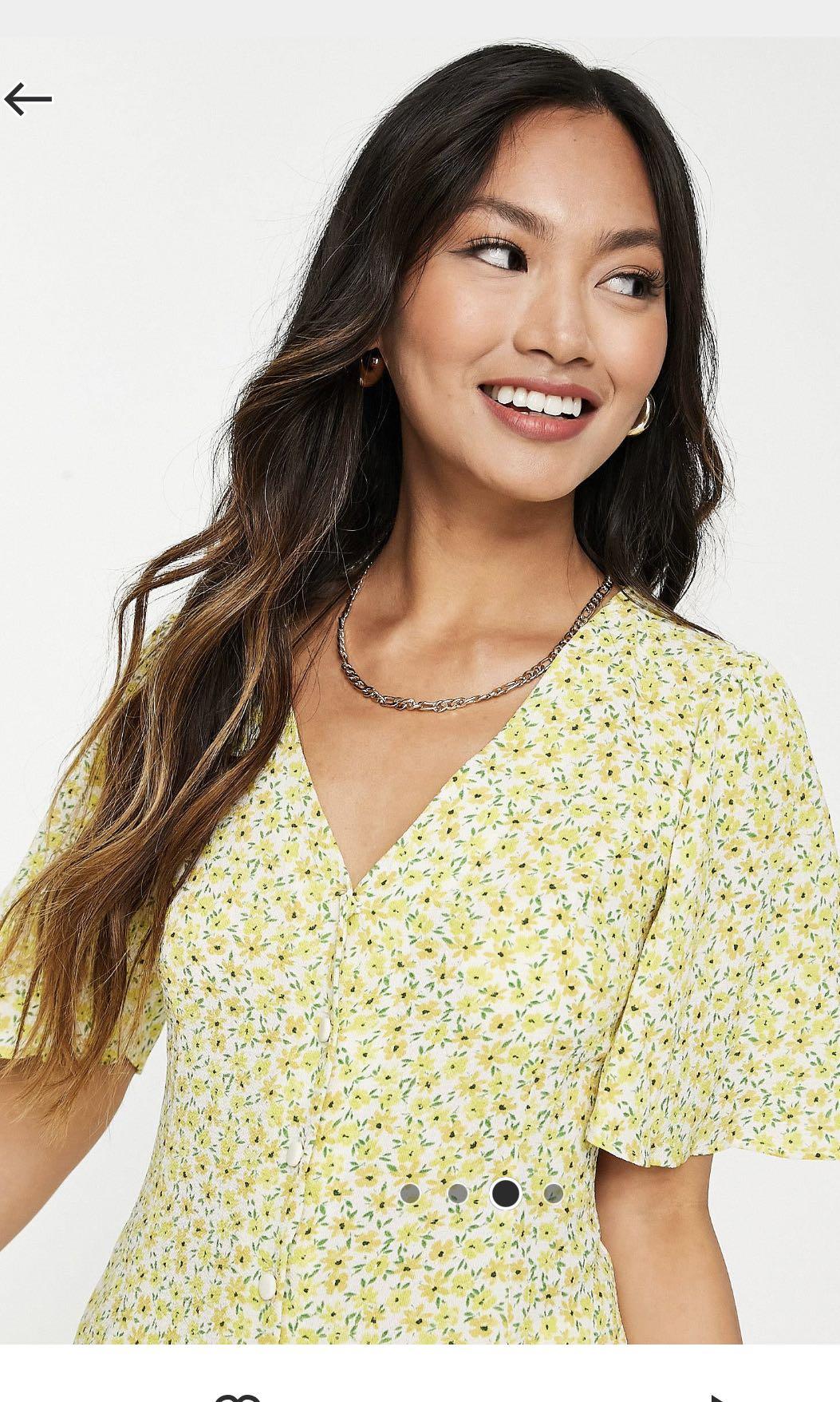 Asos yellow blouse discount