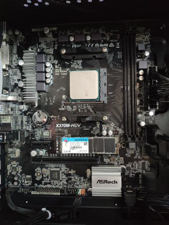 ASRock X370M HDV AMD mATX AM4 Motherboard Not X370 A320M B450M A520M