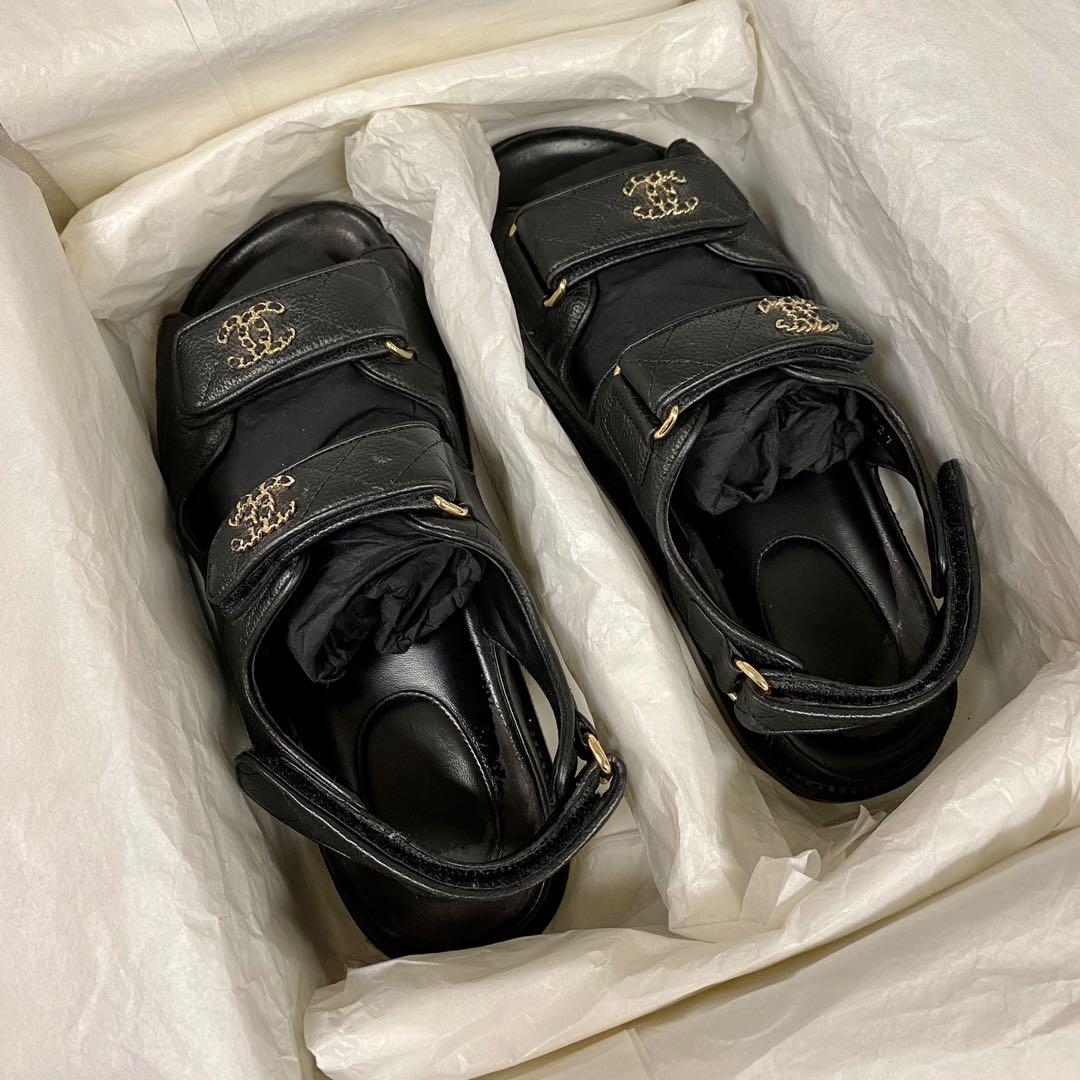 Authentic Chanel Dad Sandals