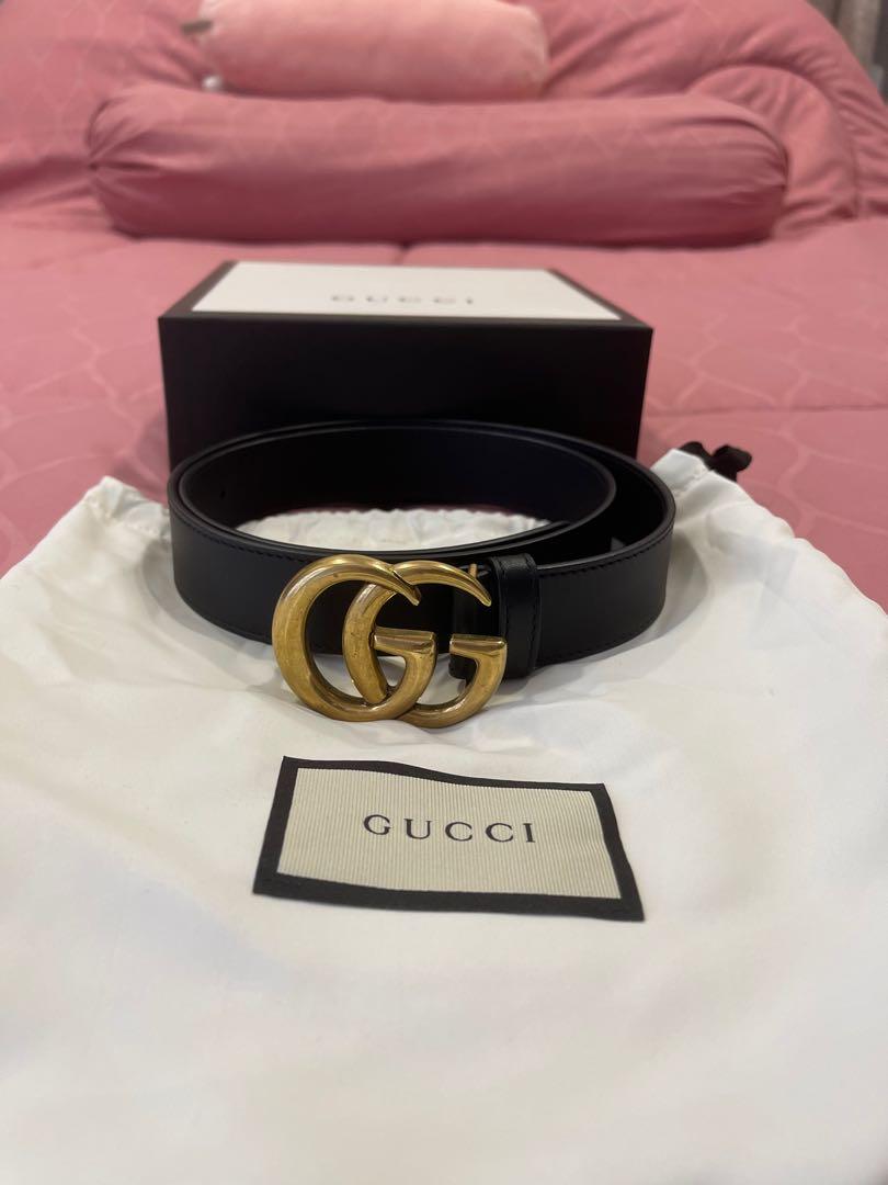 Used authentic gucci belt best sale