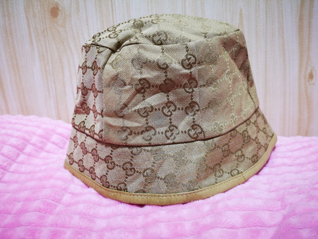 gucci monogram bucket hat