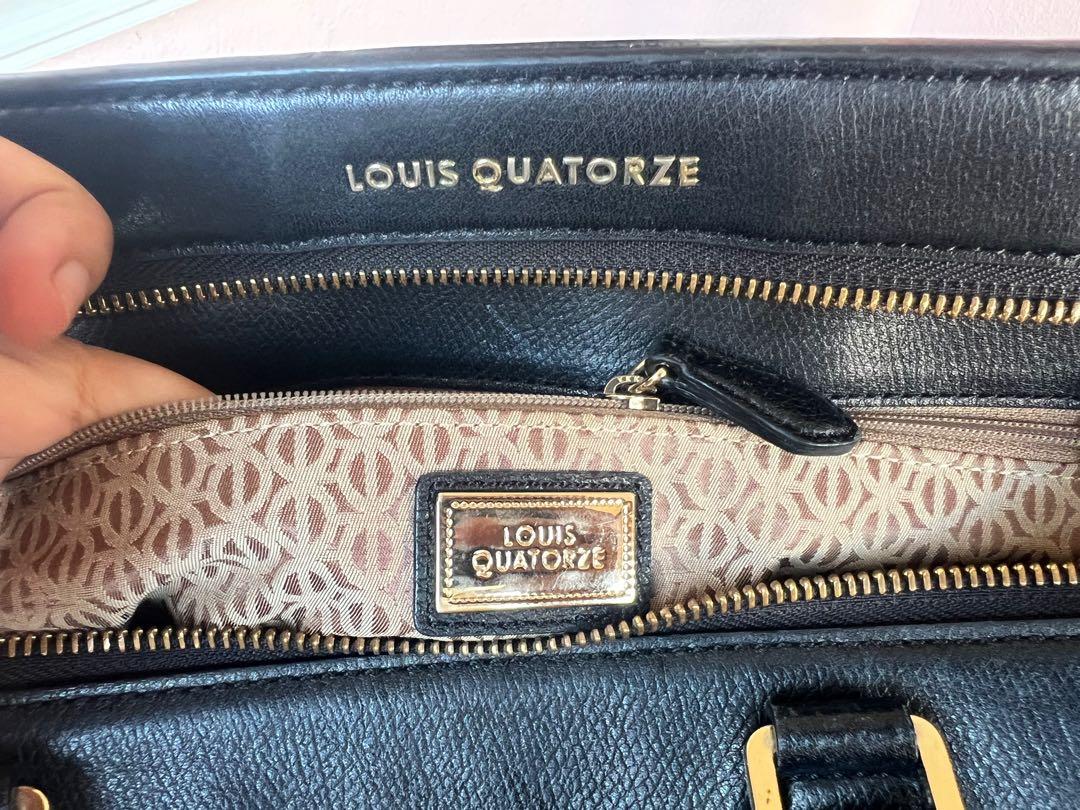 Leather handbag Louis Quatorze Black in Leather - 28748827